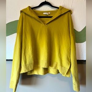 C&C California Green mock hood sweater